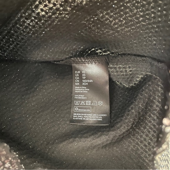 Divided Silver Sequin Black Romper - XS - Picture 6 of 10